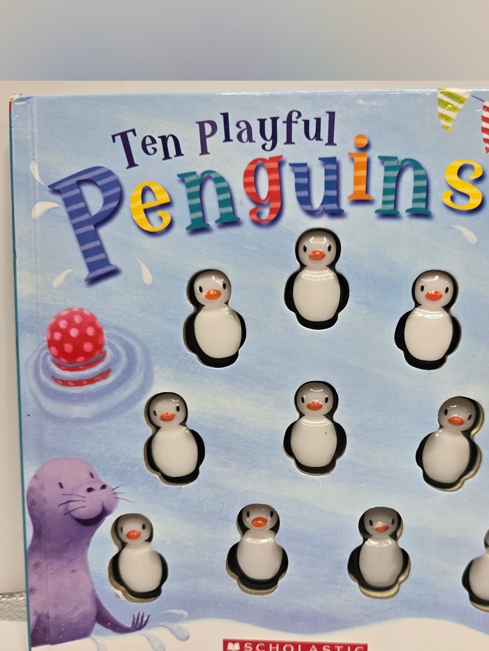 Ten Playful Penguins Scholastic By Emily Ford & Russell Julian 2015 Kids Book